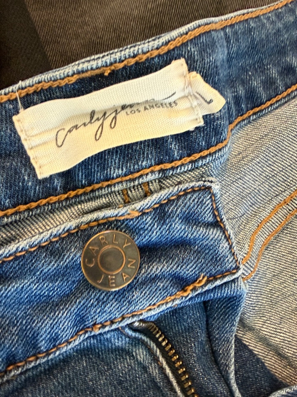 Carly Jean Los Angeles Women’s Distressed Denim Shorts - Black, Charcoal & Blue - Picture 5 of 7